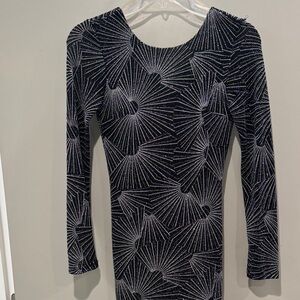 Charlotte Russe Black and Silver Dress